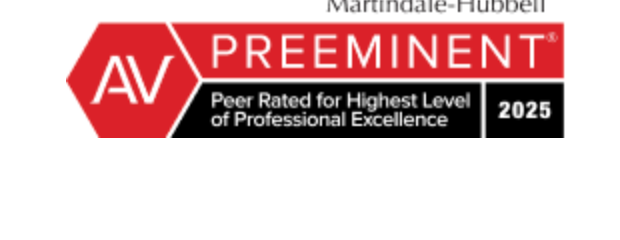 AV Preeminent 2025 peer rated badge